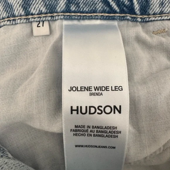 Hudson Jeans Jolene Wide Leg High-Rise Jeans - Picture 7 of 7